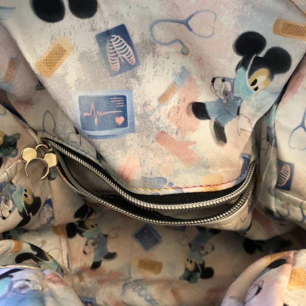 Chic Disney Black Backpack With Silver Accents Do… - image 4